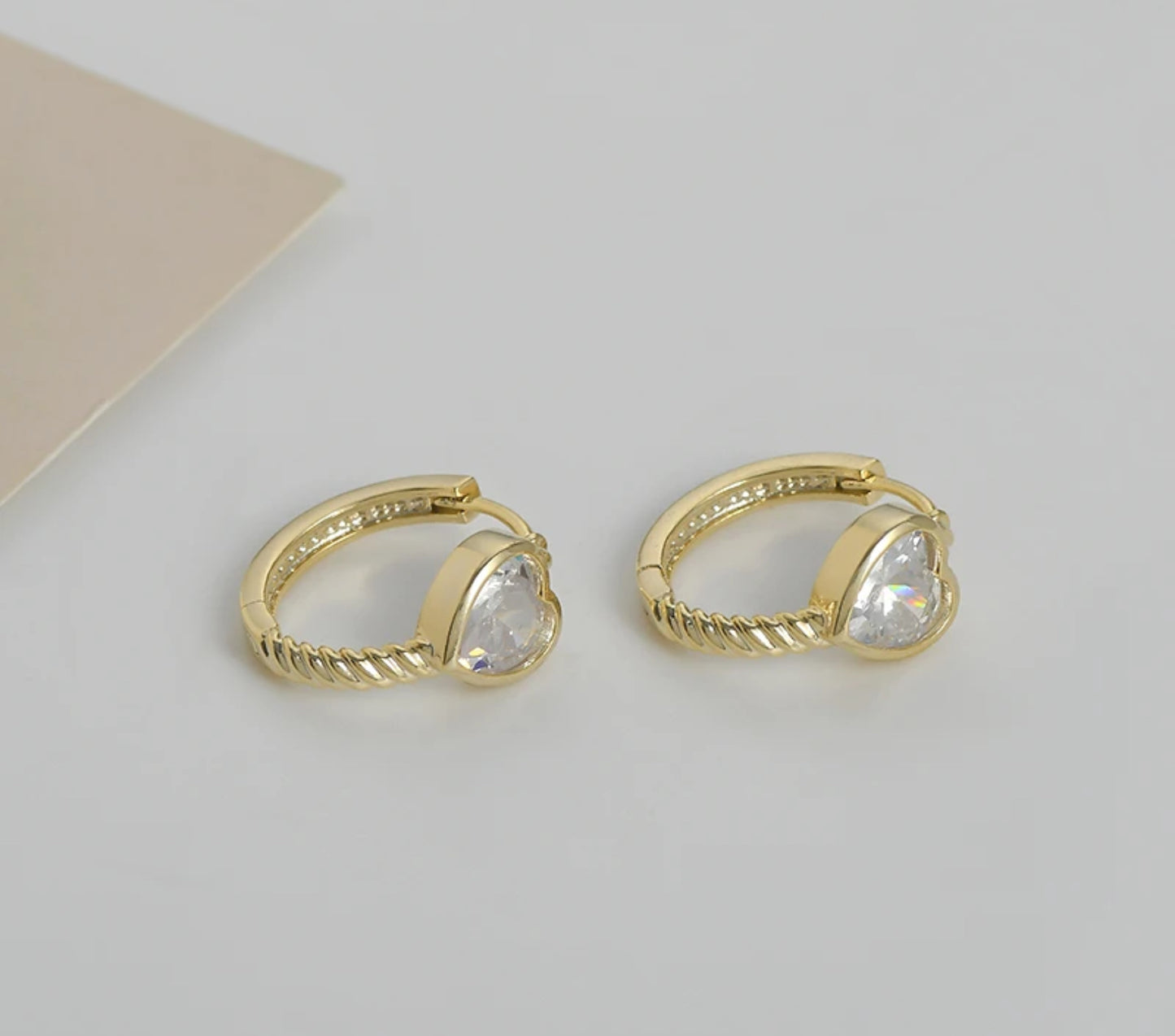 Heart Hoop Earrings