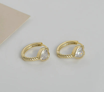 Heart Hoop Earrings