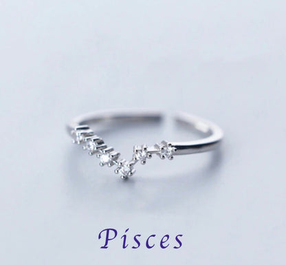 Zodiac Adjustable Rings