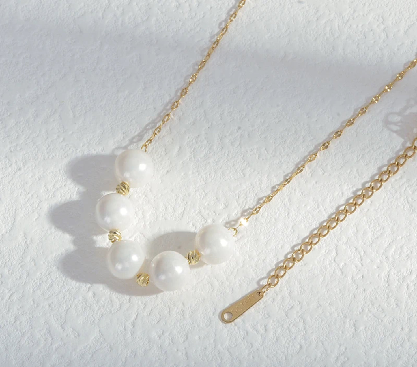White Bead Necklace