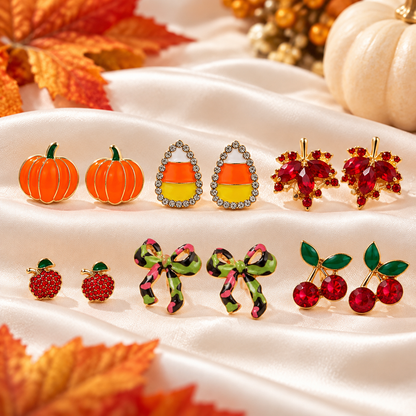 Fall Fun 6-Pair Earring Gift Bundle