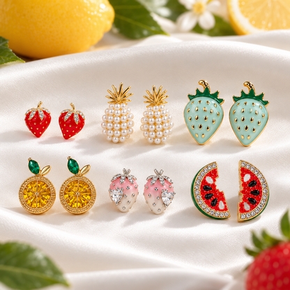 Fruit Favorites 6-Pair Earring Gift Bundle