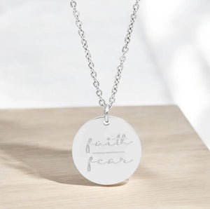 Faith Over Fear Necklace