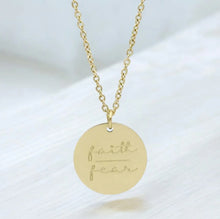 Load image into Gallery viewer, Faith Over Fear Necklace