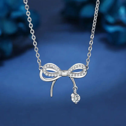 Zircon Bowknot Necklace
