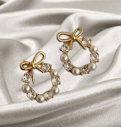 Bow Wreath Earrings