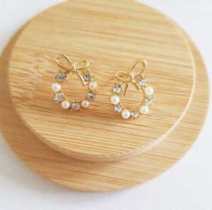 Bow Wreath Earrings