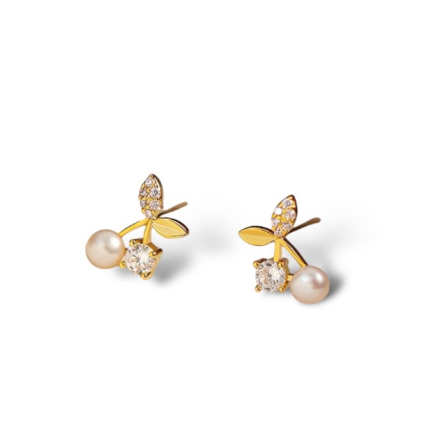 Pearl Cherry Earrings