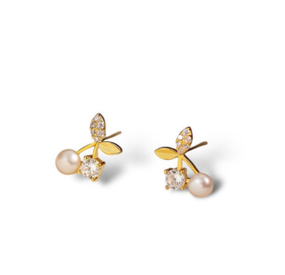 Pearl Cherry Earrings