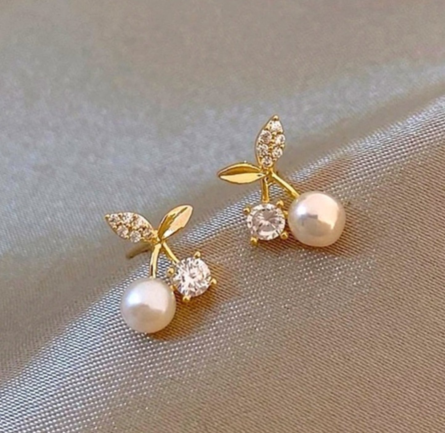 Pearl Cherry Earrings