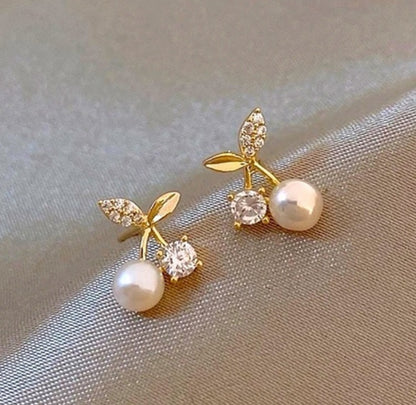 Pearl Cherry Earrings