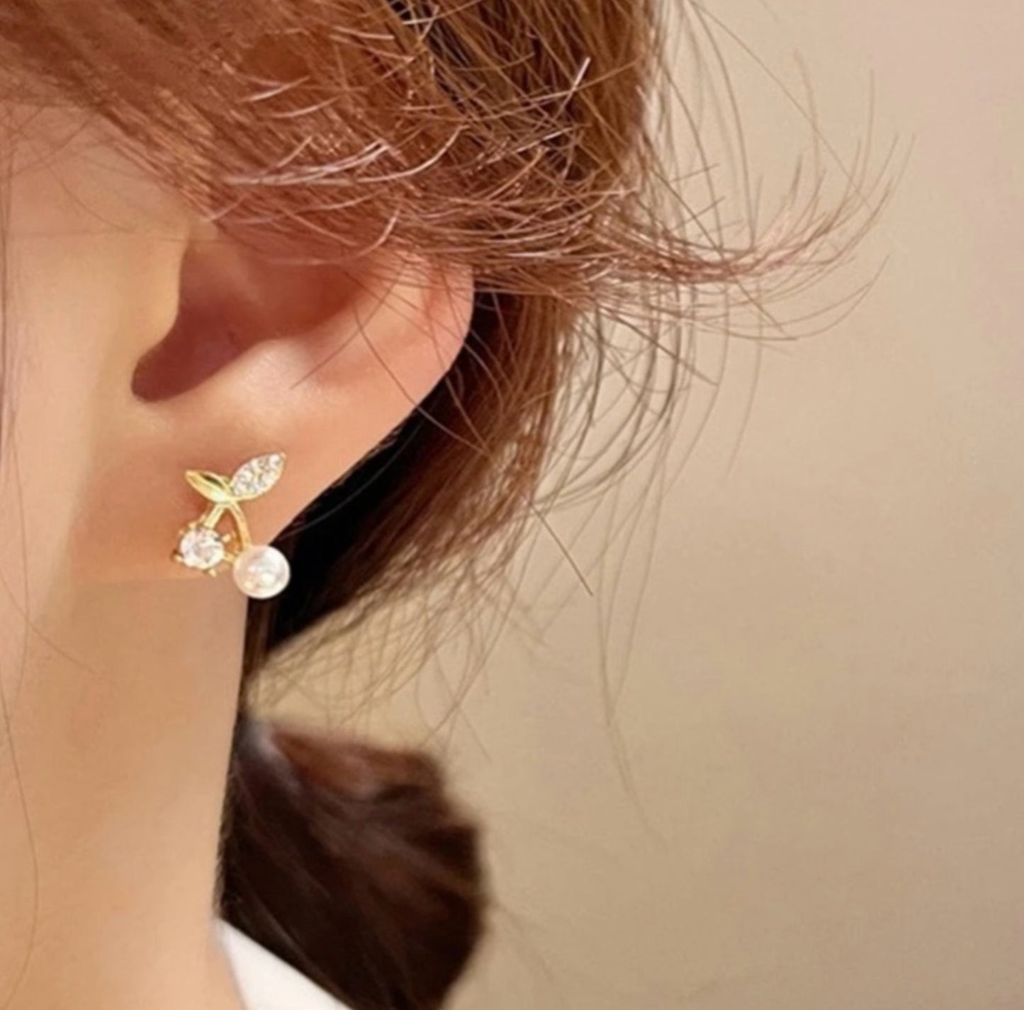 Pearl Cherry Earrings