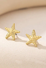 Load image into Gallery viewer, Gold Starfish Earrings