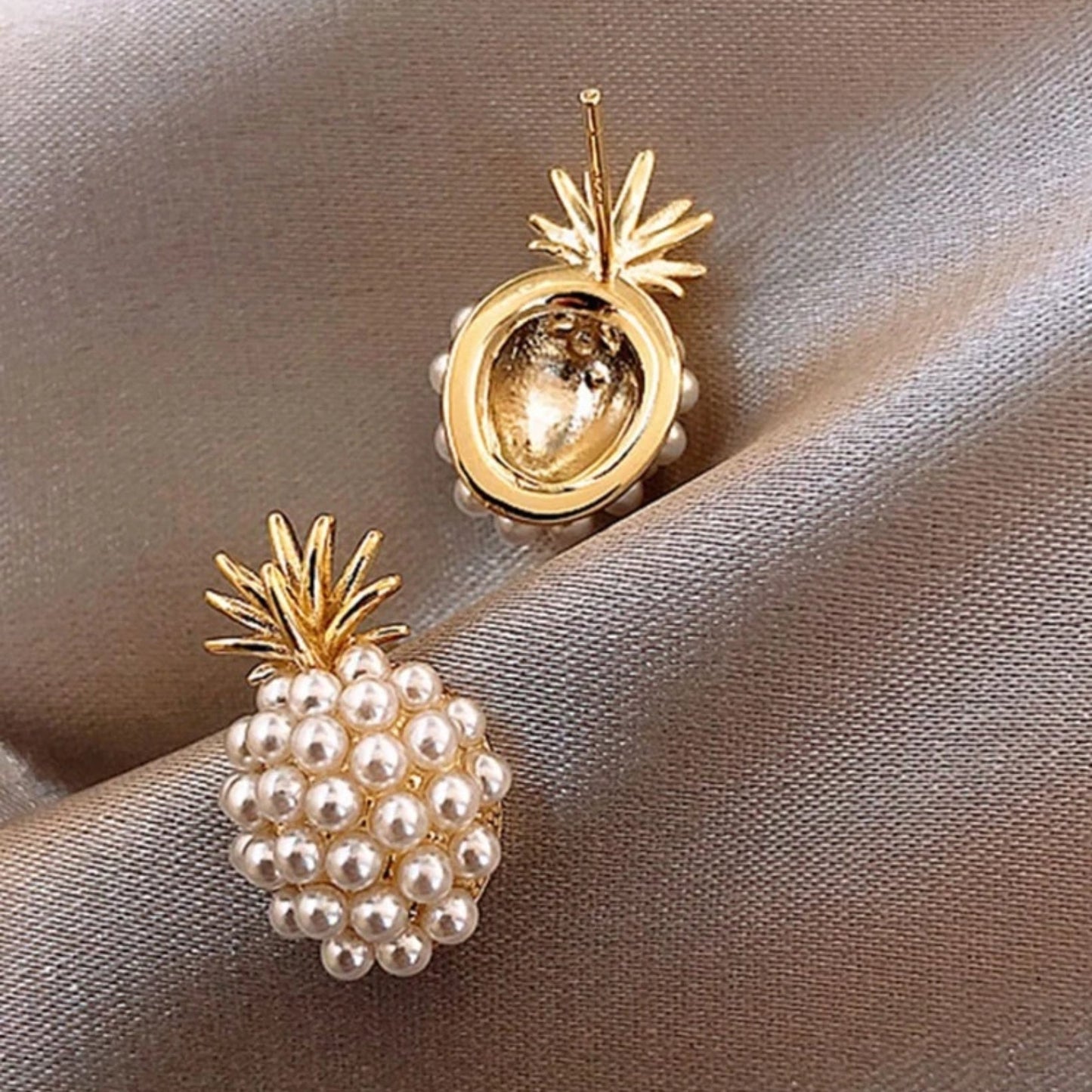 Grape & Pineapple Pearl Earrings Bundle