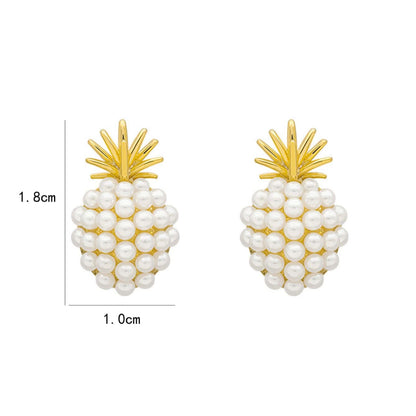 Grape & Pineapple Pearl Earrings Bundle