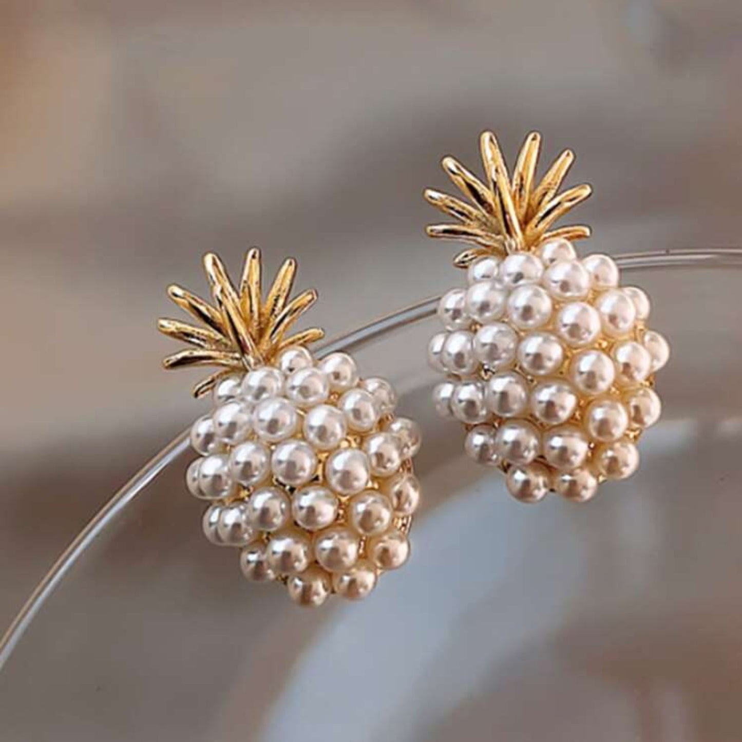 Grape & Pineapple Pearl Earrings Bundle