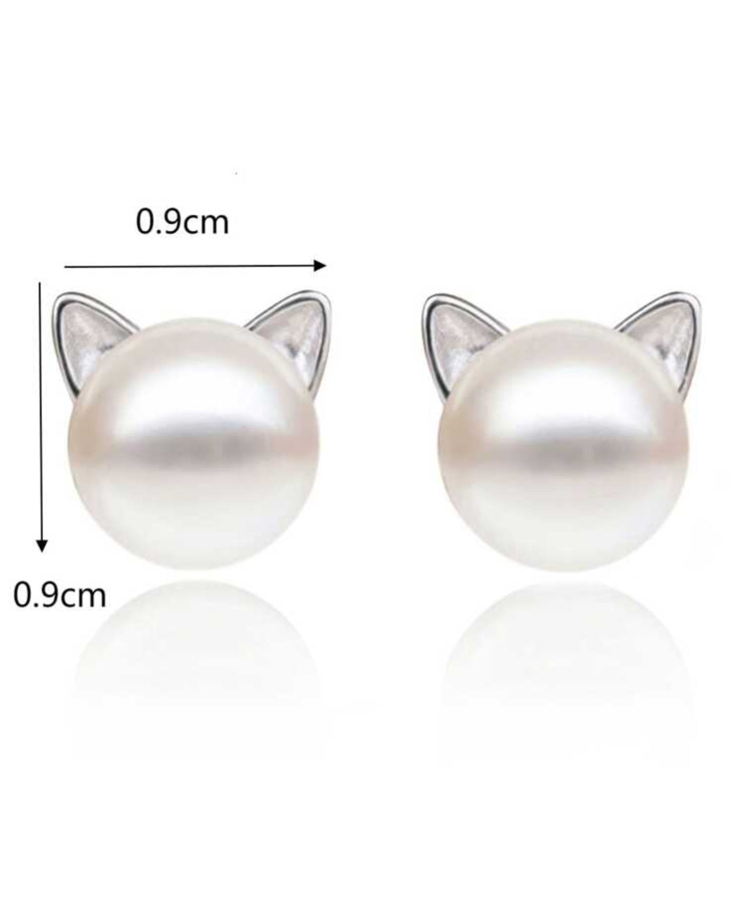 Pearl Cat Earrings