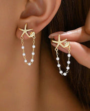 Load image into Gallery viewer, Starfish Shell Pearl Earrings