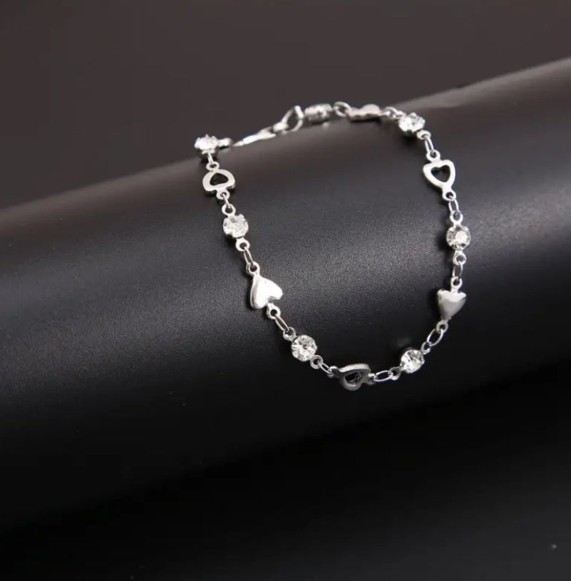 Zircon Heart Bracelet