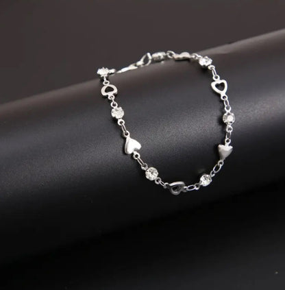 Zircon Heart Bracelet