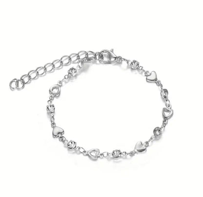 Zircon Heart Bracelet