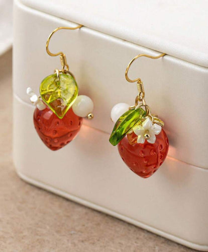 Strawberry Flower Earrings