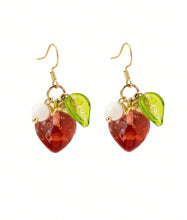 Load image into Gallery viewer, Strawberry Flower Earrings