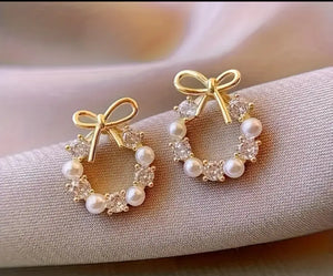 Bow Wreath Earrings