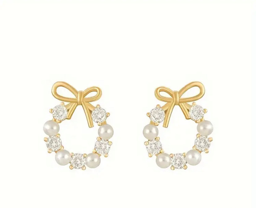 Bow Wreath Earrings
