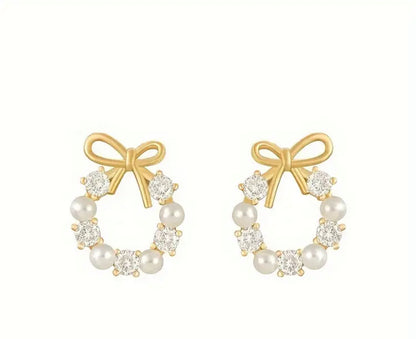 Bow Wreath Earrings