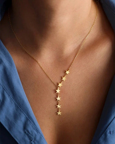 Gold Stars Necklace