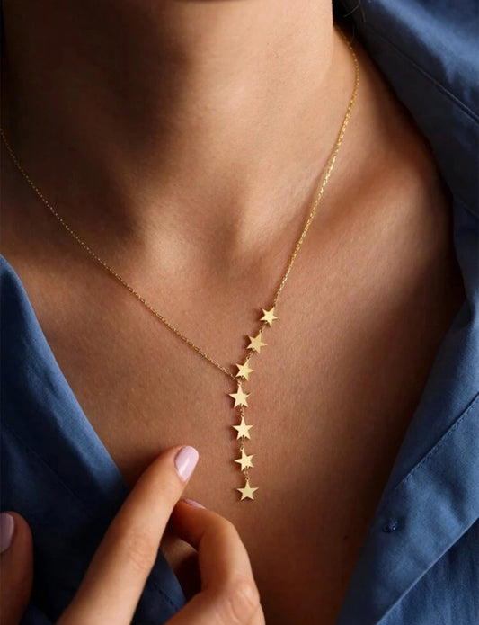 Gold Stars Necklace