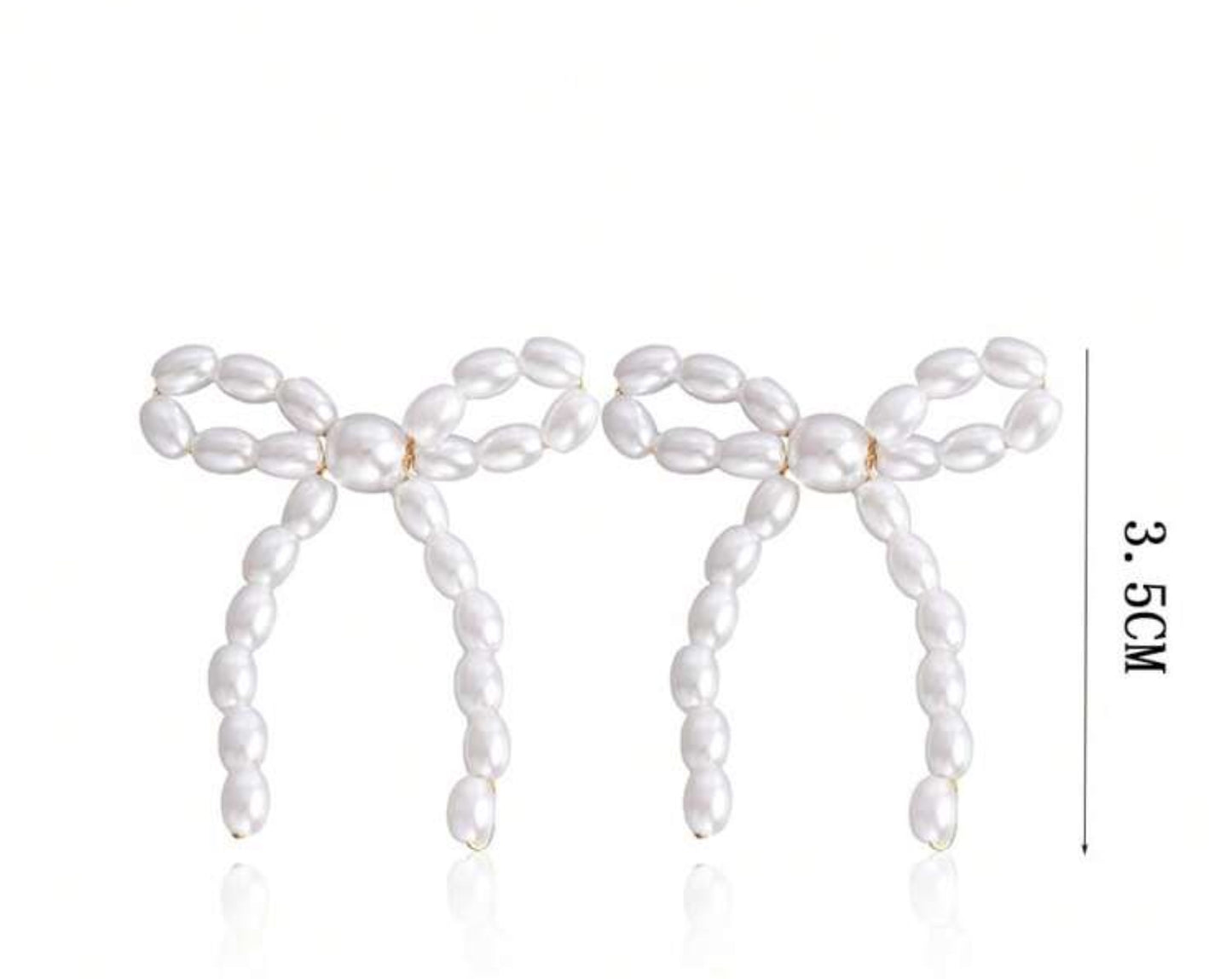 Pearl Bow Earrings