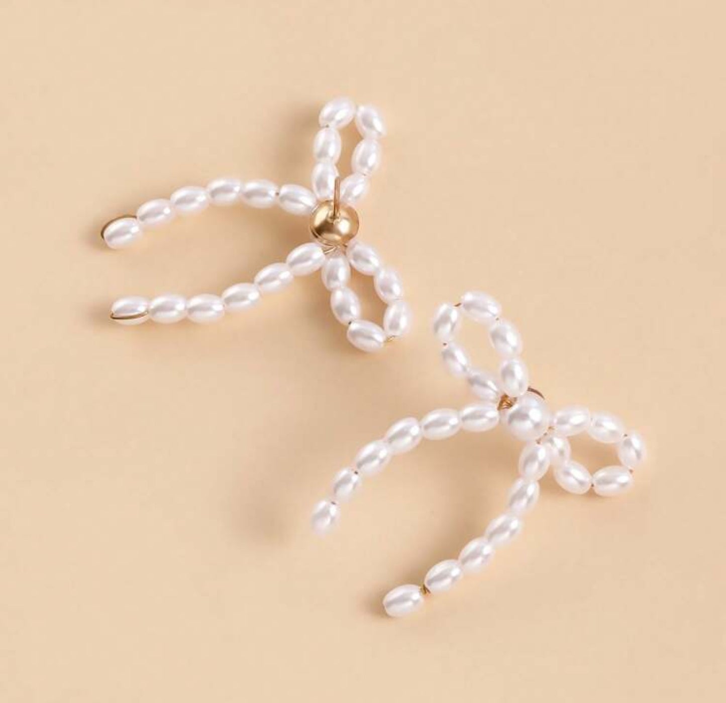 Pearl Bow Earrings