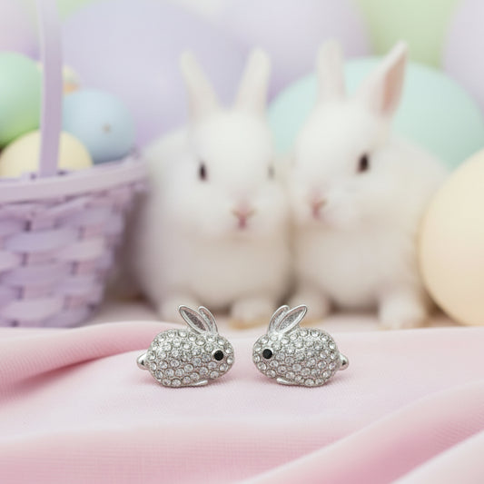 Pavé Zirconia Bunny Earrings