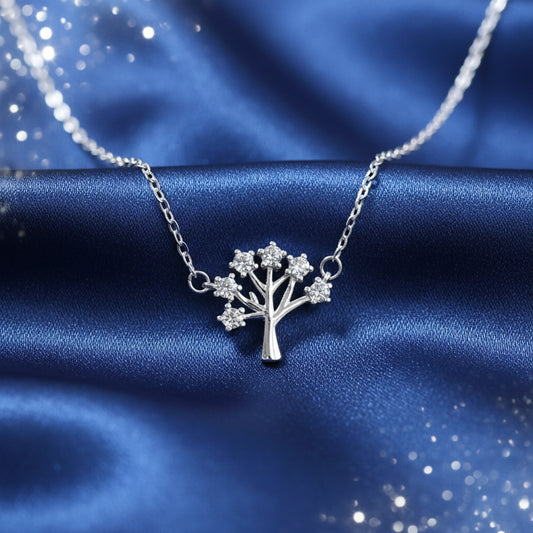 Zirconia Tree of Life Necklace
