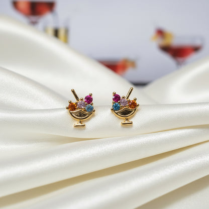 Mini Cocktail Gemstone Earrings