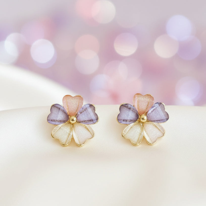 Pastel Petal Blossom Earrings