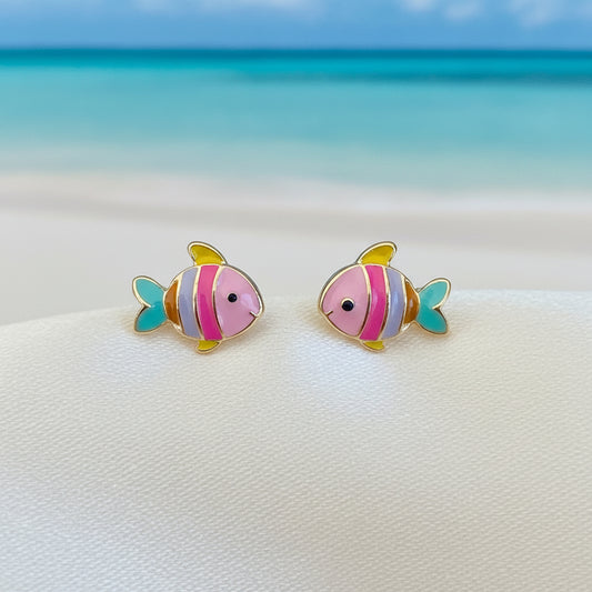Tropical Colorful Fish Earrings