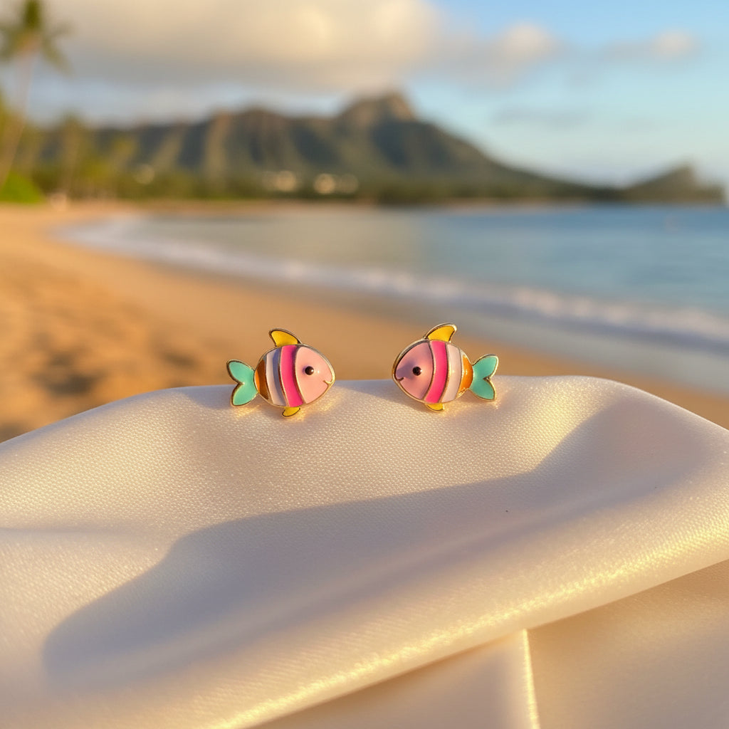 Tropical Colorful Fish Earrings