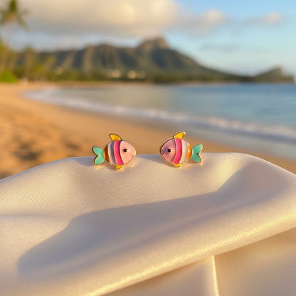 Tropical Colorful Fish Earrings