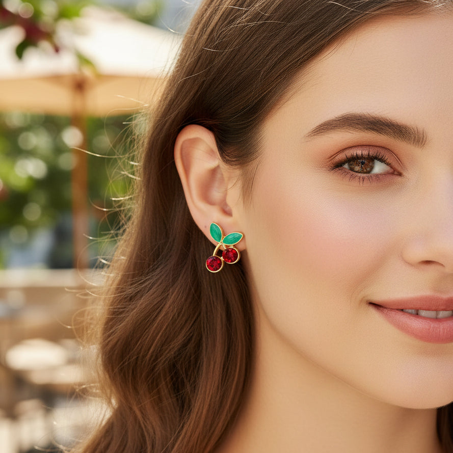 Red Cherry Earrings