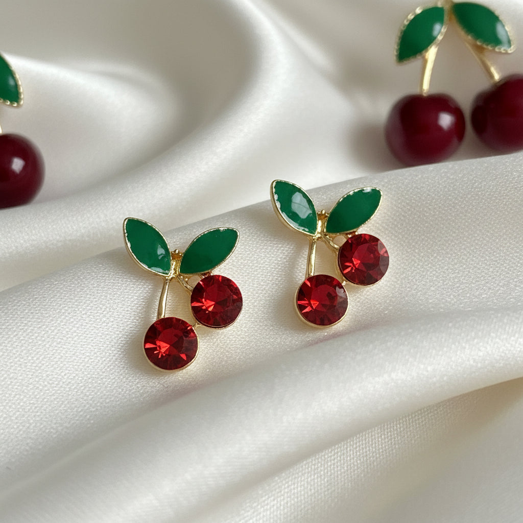 Red Cherry Earrings