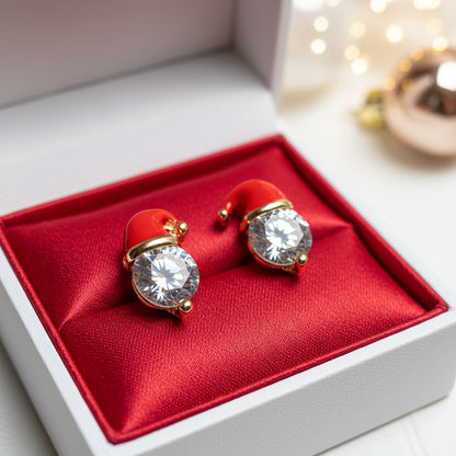 Starlit Santa Earrings