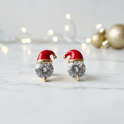 Starlit Santa Earrings