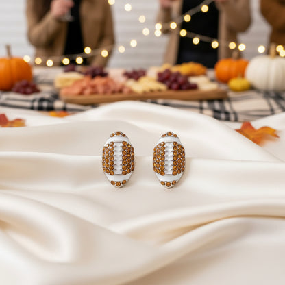 Football Pavé Earrings