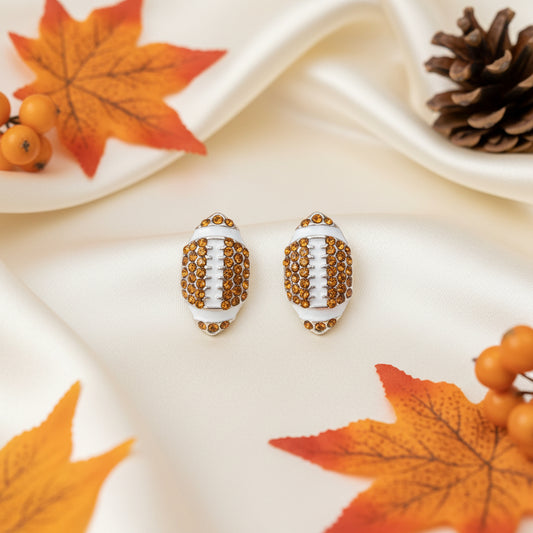 Football Pavé Earrings