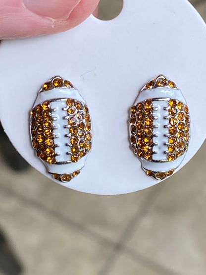 Football Pavé Earrings