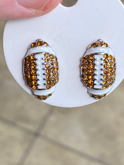 Football Pavé Earrings