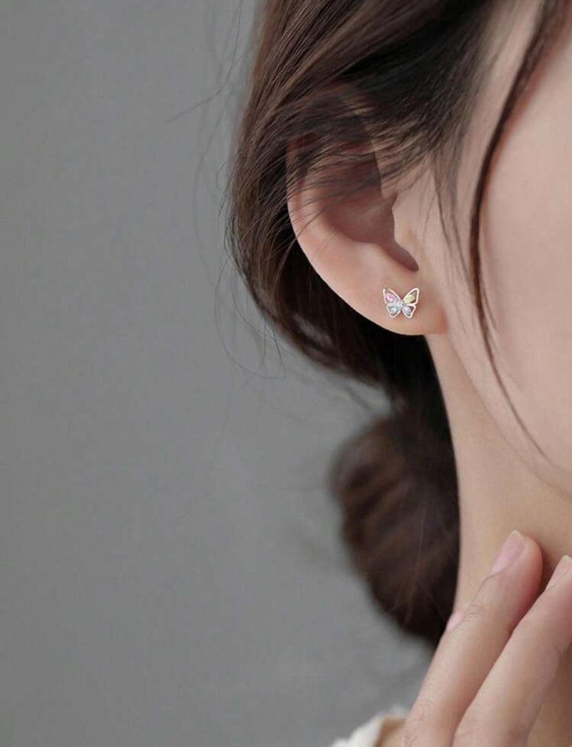 Multicolor Butterfly Earrings